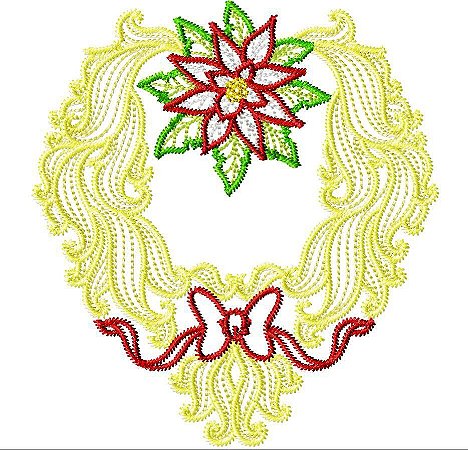 Matriz Bordado Natal Florido