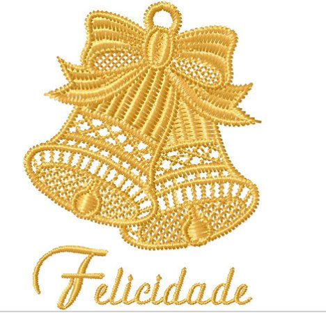 Matriz Bordado Natal Sino Com Mensagens