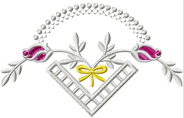 Matriz Bordado Richelieu Flores Lindas