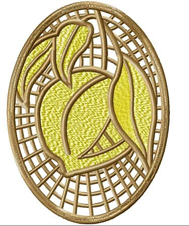 Matriz Bordado Richelieu Frutas Na Moldura Delicado