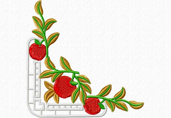 Matriz Bordado Richelieu Maçãs