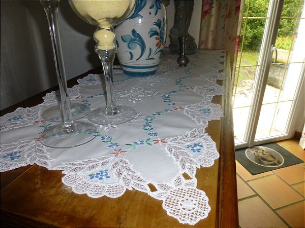 Matriz Bordado Richelieu Toalha De Mesa Josefina
