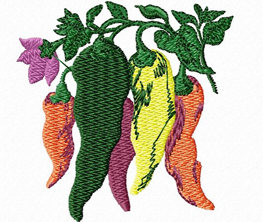 Matriz Bordado Frutas E Legumes