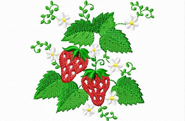 Matriz Bordado Frutas No Galho 2