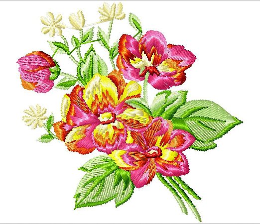 Matriz Bordado Floral 4