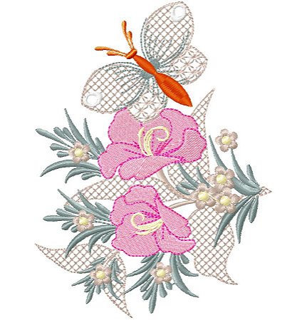 Matriz Bordado Floral 5