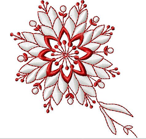 Matriz Bordado Flores E Crivo