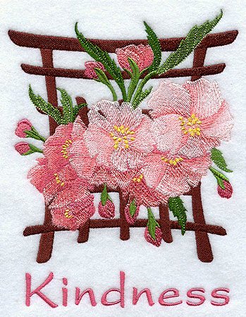 Matriz Bordado Flores Japonesas