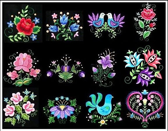 Matriz Bordado Flores Lindas