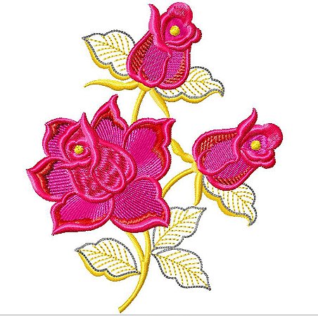 Matriz Bordado Coleção Rosas Delicadas