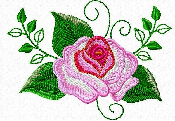 Matriz Bordado Conjunto De Rosas Delicadas