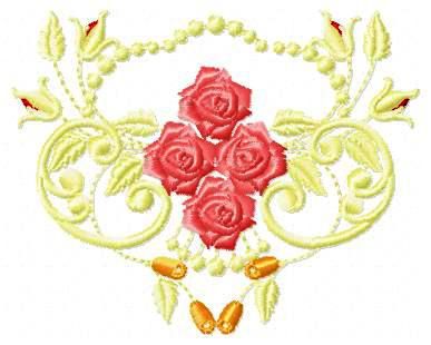 Matriz Bordado Conjunto Rosas Lindas