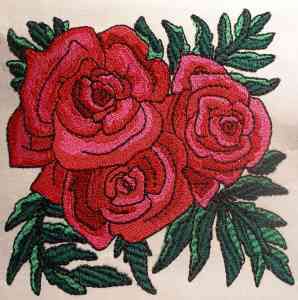 Matriz Bordado Rosas Gloriosas