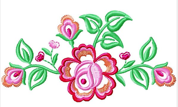 Matriz Bordado Rosas Vazadas