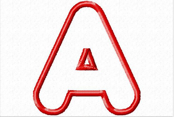 Matriz Bordado Alfabeto Aplique Clássico