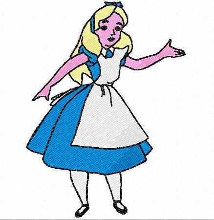 Matriz Bordado Alice No Pais Das Maravilhas 2
