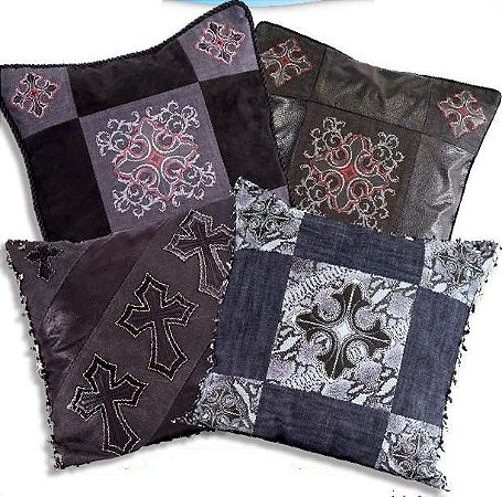 Matriz Bordado Cruzes Para Almofadas