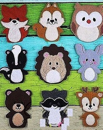 Matriz Bordado Dedoche Animais Da Floresta