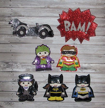 Matriz Bordado Dedoche Batman E Sua Turma