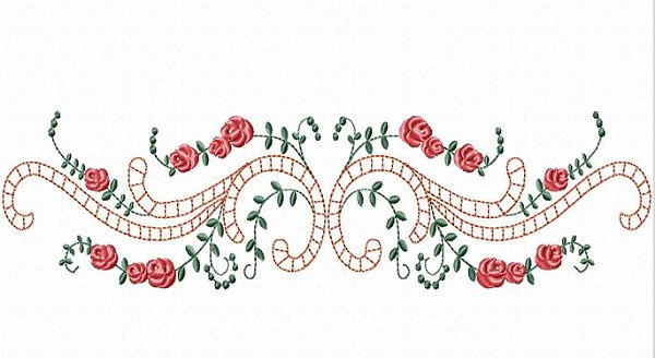 Matriz Bordado Conjunto Lindo Para Toalhas