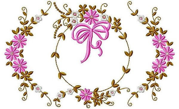 Matriz Bordado Enxoval Floral