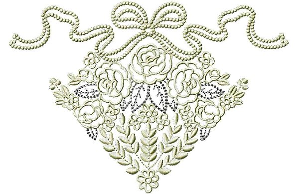 Matriz Bordado Enxoval Floral Delicado