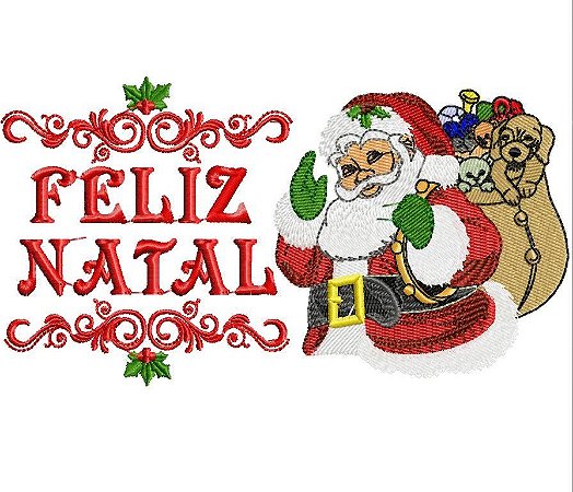 Matriz Bordado Feliz Natal