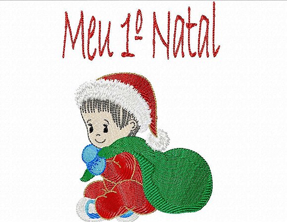 Matriz Bordado Meu Primeiro Natal E Reveillon