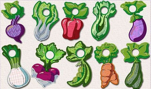 Matriz Bordado Pendurador Vegetais