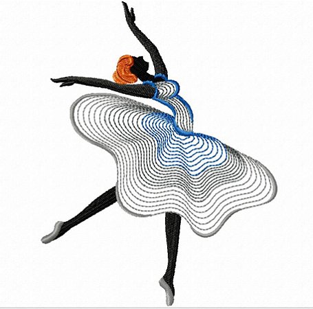 Matriz Bordado Bailarinas Delicadas Lindas