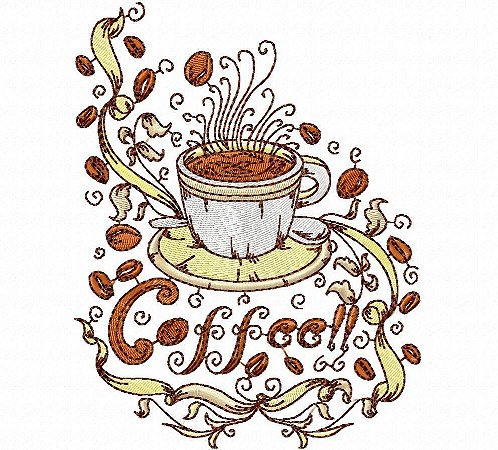 Matriz Bordado Café Divino