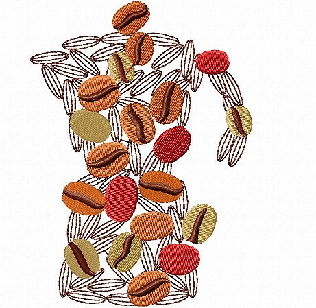 Matriz Bordado Jogo De Café