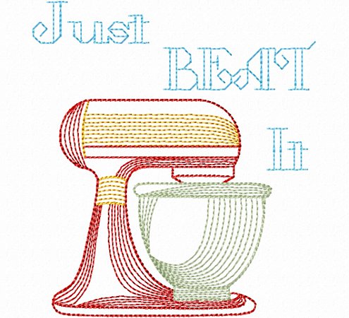 Matriz Bordado Cozinha Vintage