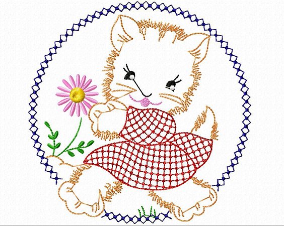 Matriz Bordado Animais Delicados