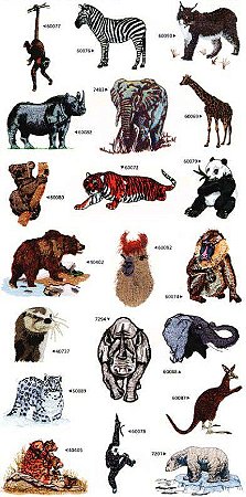Matriz Bordado Animais Do Zoo