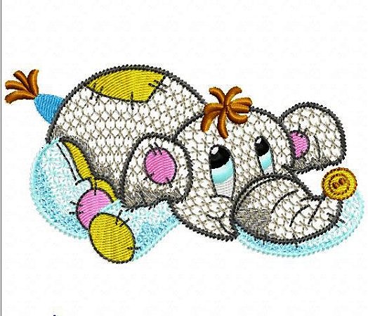 Matriz Bordado Animais Patchwork Lindo
