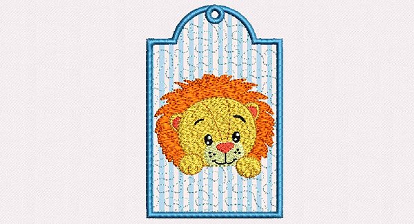 Matriz Bordado Tags Lindos Animais
