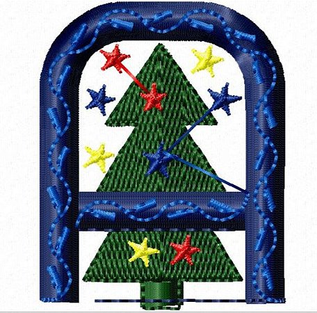 Matriz Bordado Alfabeto Árvore De Natal