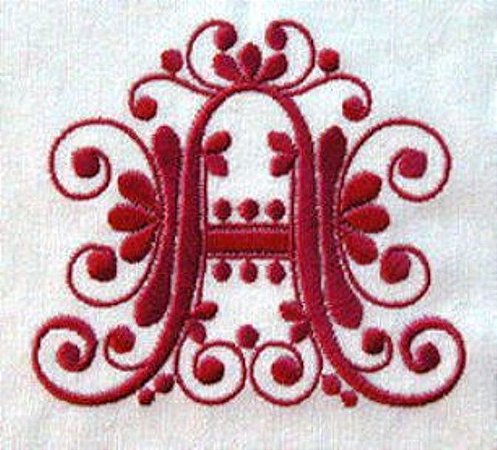 Matriz Bordado Alfabeto Barock