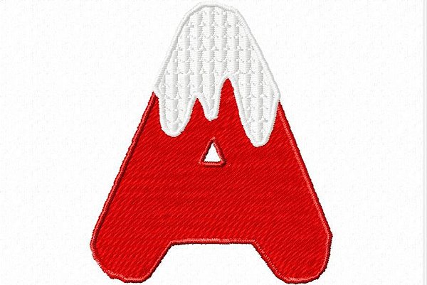 Matriz Bordado Alfabeto Bolo Com Cobertura