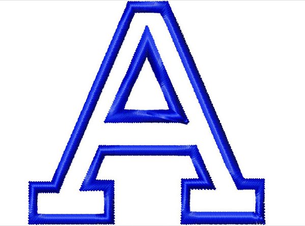 Matriz Bordado Alfabeto Colegial