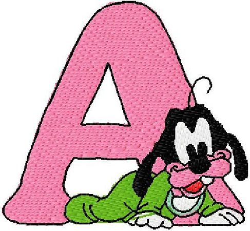 Matriz Bordado Alfabeto Disney Baby