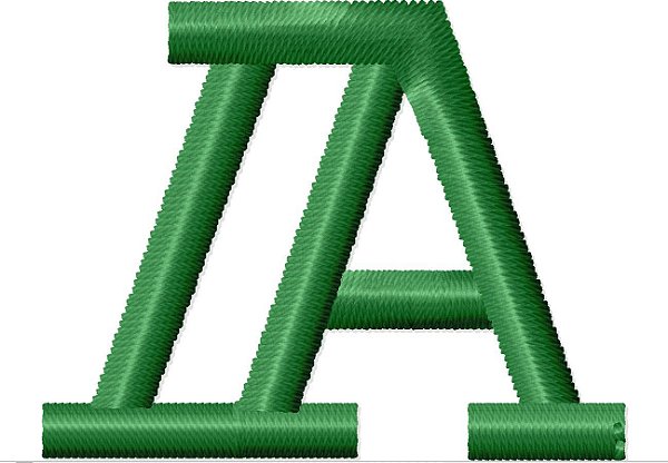 Matriz Bordado Alfabeto Fonte Detex