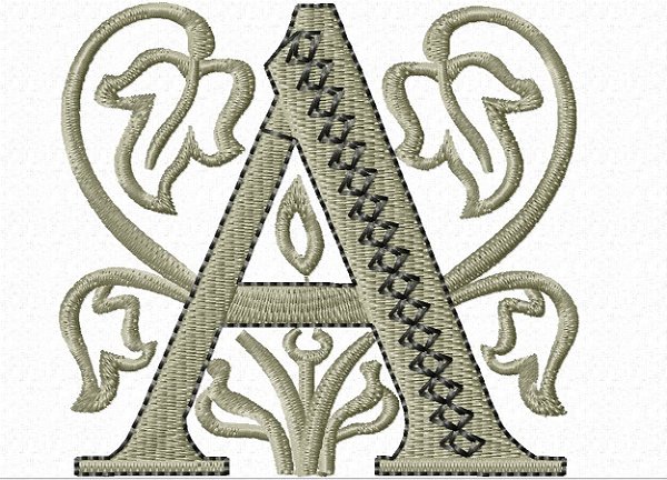 Matriz Bordado Alfabeto Glamour