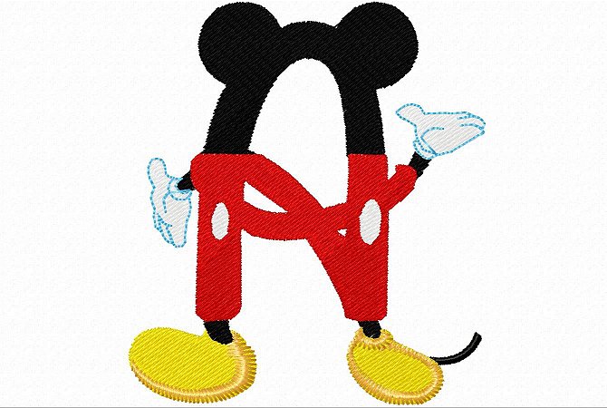 Matriz Bordado Alfabeto Mickey