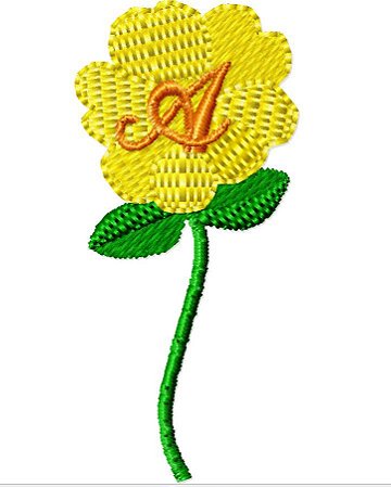 Matriz Bordado Alfabeto Na Florzinha