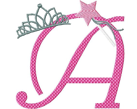 Matriz Bordado Alfabeto Princesa
