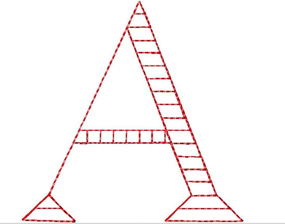 Matriz Bordado Alfabeto Redwork