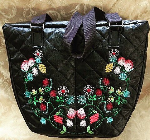 Matriz Bordado Bolsa Floral