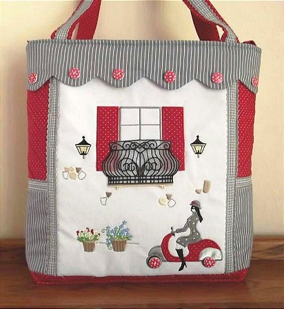 Matriz Bordado Linda Bolsa Italiana